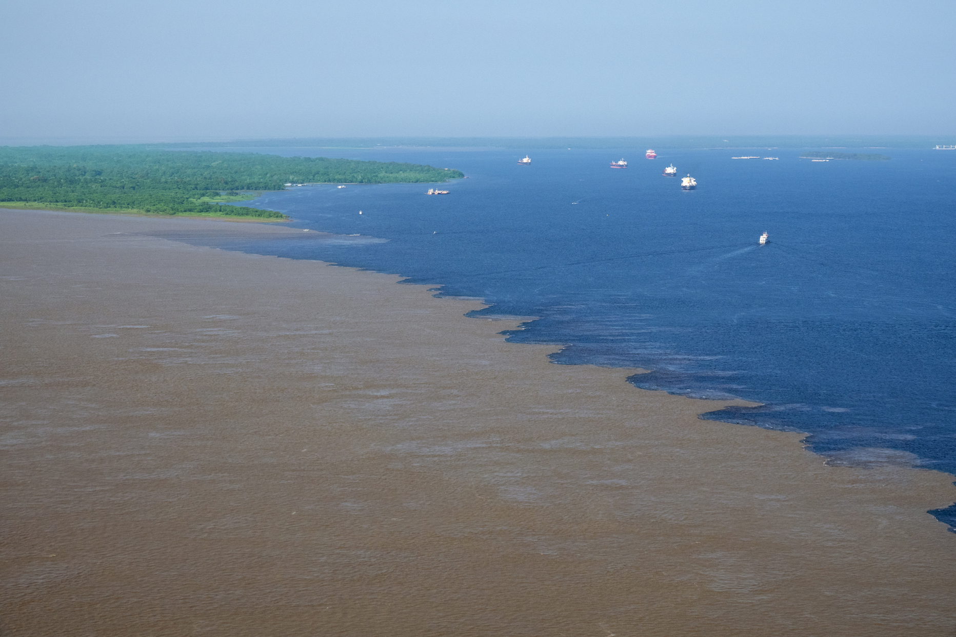 Rio Negro and Rio Solimoes in Brazil